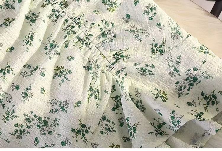 2024 Little Green Flower Dress